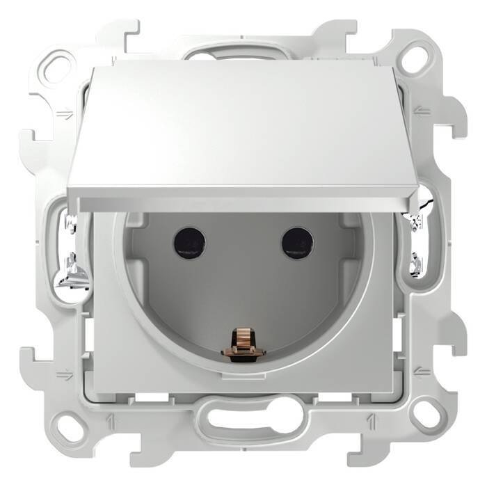 

Розетка Simon 2420448-030 (белый)