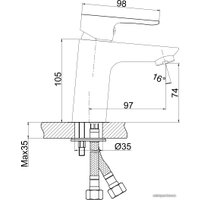 Смеситель Cersanit Cersania 63030