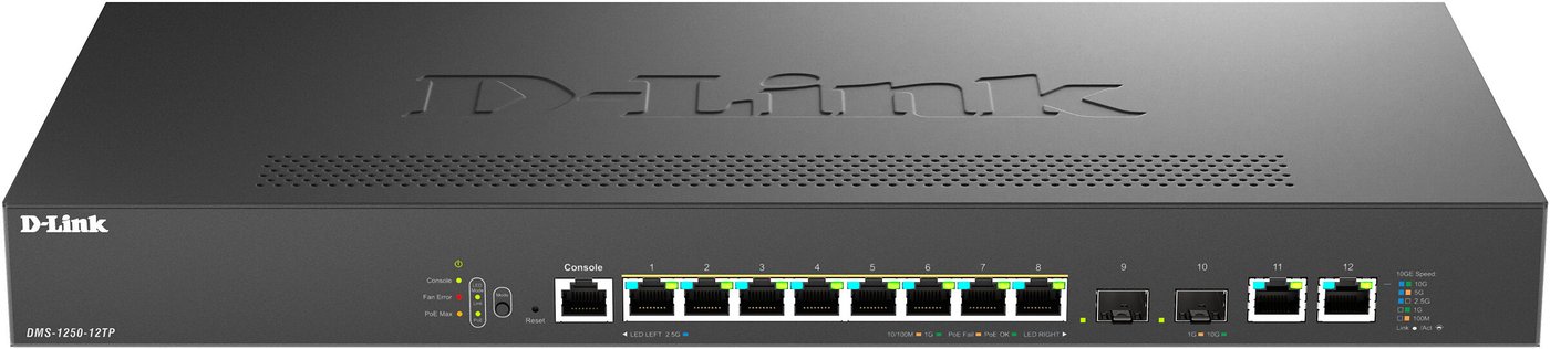Управляемый коммутатор 2-го уровня D-Link DMS-1250-12TP/A1A/6KV