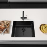 Кухонная мойка ARFEKA ECO AR 550*450 BLACK PVD NANO DECOR MILLET GRAINS