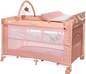 Манеж-кровать Lorelli Torino 2 Plus (misty rose)