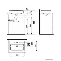 Умывальник Laufen Pro S 55x38 [8129520001041]