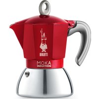 Гейзерная кофеварка Bialetti New moka induction (4 порции, красный)