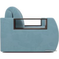 Кресло-кровать Мебель-АРС Барон №3 (велюр, голубой Luna 089)