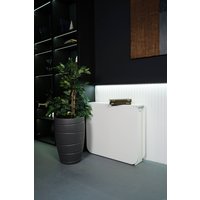 Стол-книга Stoloff Мечта 1600x850 (белый, опоры складные, углы закругленные с роликами и ручками)