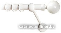 

Карниз для штор Lm Decor Шар большой 059 1р гладкий 25мм (белый глянец, 2.8м)