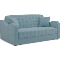 Диван Мебель-АРС Аккордеон Барон №4 ППУ 120x200 (голубой Luna 089)