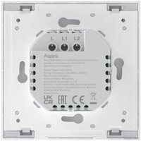 Выключатель Aqara Smart Wall Switch H1 двухклавишный без нейтрали (белый)