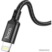 Кабель Hoco X14 USB Type-C - Lightning (1 м, черный)
