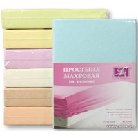 Простыня Альвитек Махровая на резинке 140x200x20 ПМР-Г-140 (голубой)