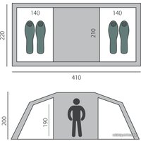 Кемпинговая палатка BTrace Tube 4 (зеленый)