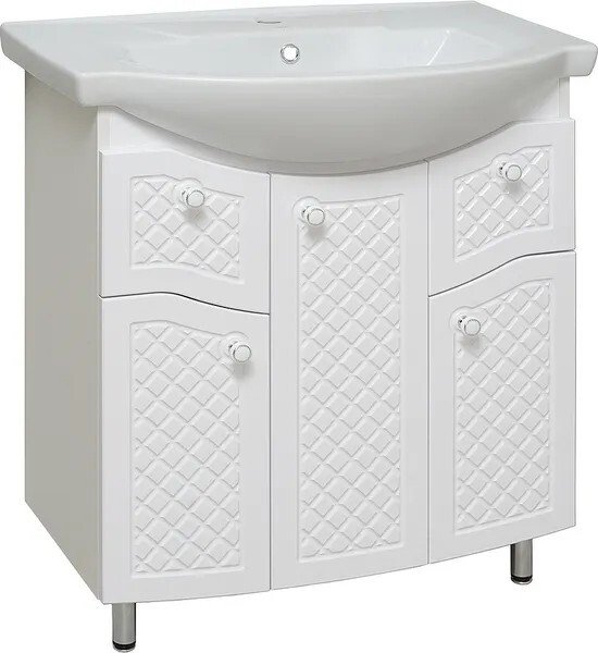 

Runo Тумба под умывальник Милано 75 (напольная, белый)