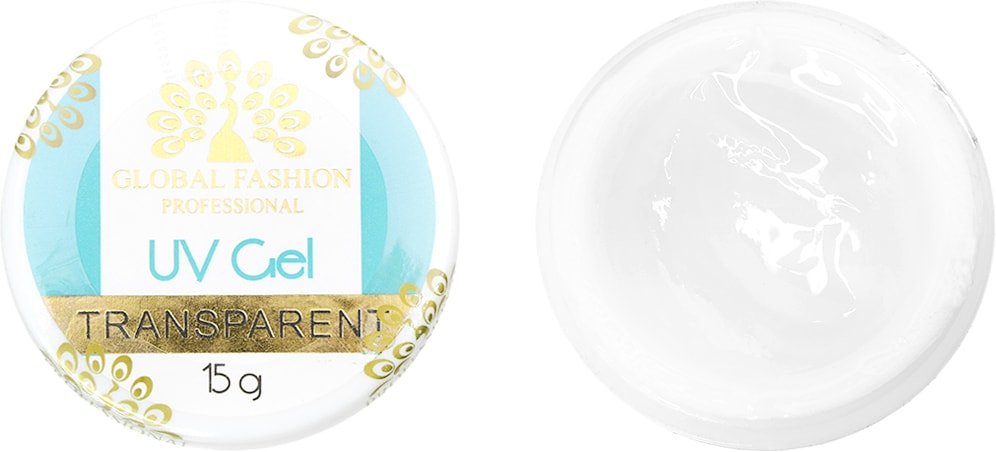

Гель Global Fashion Clear transparent для наращивания (прозрачный) 15 г