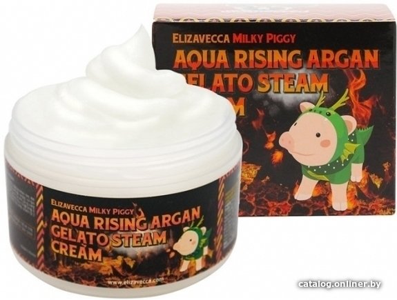 Крем для лица Elizavecca Milky Piggy Aqua Rising Argan Gelato Steam Cream 100 г