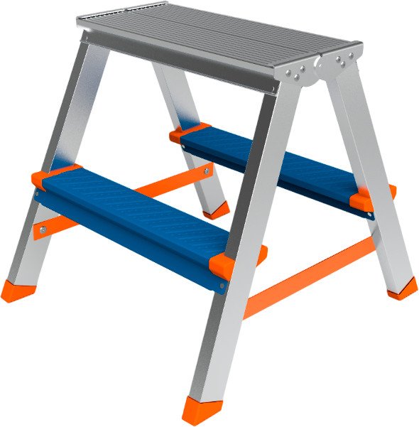 

Лестница-стремянка Сарайлы-М Алюминиевая двухсторонняя Колор 004738 (2x2)