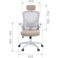 Офисное кресло CHAIRMAN CH633 (ткань, пластик/бежевый)