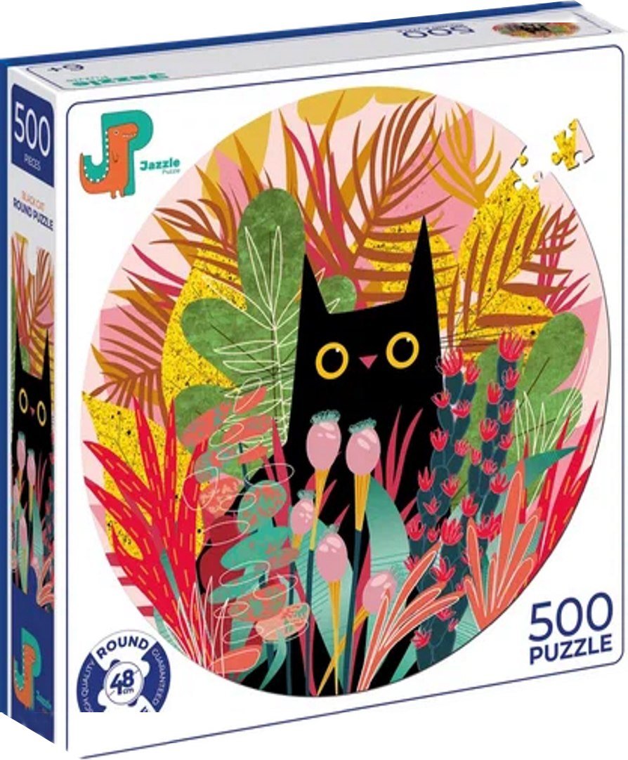 

Пазл Рыжий кот Черный кот P1009 (500 элемонтов, круглый)