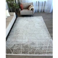 Ковер для жилой комнаты Radjab Carpet Марсель NP 425 Прямоугольник 11599RK (3x4, Cream/Vizon)