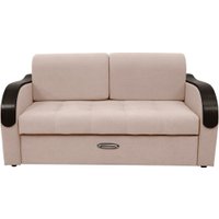 Диван Сириус Лидер-1 НПБ 185x110 (Eva 01 велюр белый)