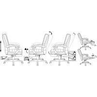 Офисное кресло Бюрократ T-9950MSG-F (черный, экокожа)