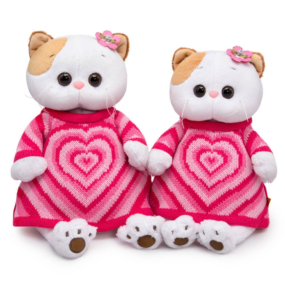 

Классическая игрушка BUDI BASA Collection Кошечка Ли-Ли в вязаном платье с сердцем LK24-098 (24 см)