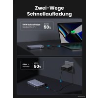 Внешний аккумулятор Ugreen PB720 20000mAh (серый)