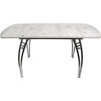 Кухонный стол ВВР Раздвижной пластиковый (бискайская сосна/паук 110-150/70)