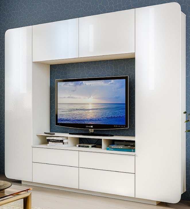 

Стенка Mobi Румба 03.272 (белый/белый глянец ПВХ)