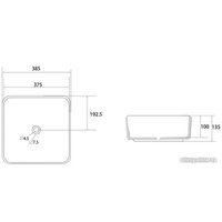 Умывальник Abber Rechteck AC2211MMG (золото матовый)