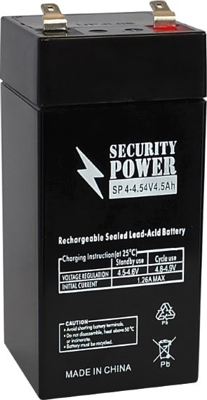 

Аккумулятор для ИБП Security Power SP 4-4.5 F1 (4В/4.5 А·ч)