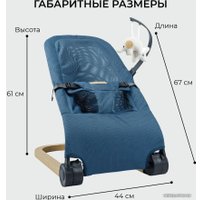 Шезлонг Amarobaby Baby relax AB22-25BR/19 (голубой)