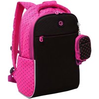 Школьный рюкзак Grizzly RG-367-2 (черный/розовый)