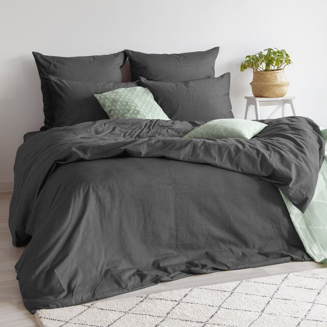 

Евро комплект постельного белья Verossa Graphite VRSD 2515 70136 Д12 23