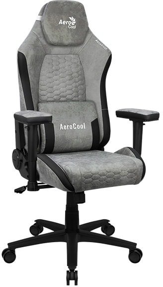 

Игровое (геймерское) кресло AeroCool Crown AeroSuede (каменно-серый)