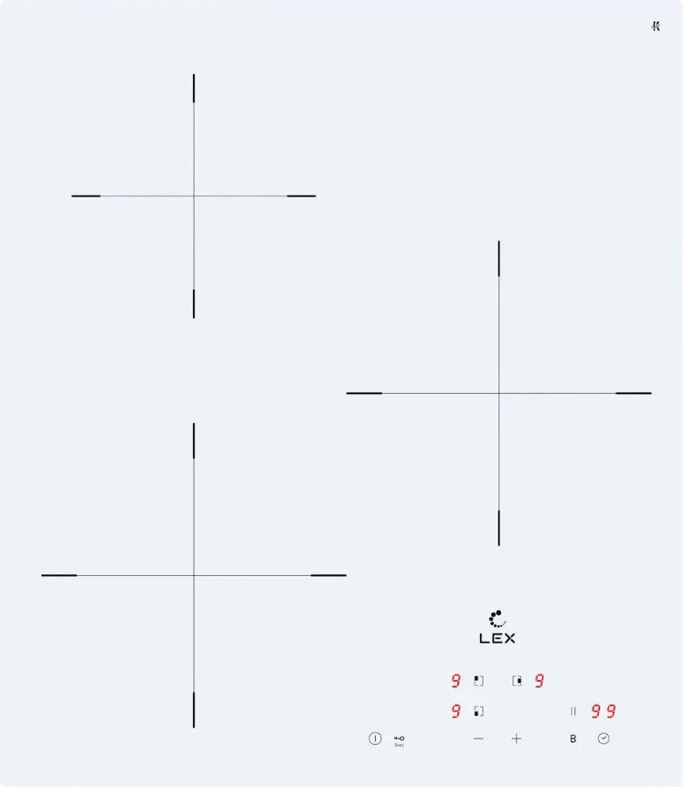 

Варочная панель LEX EVI 430A WH