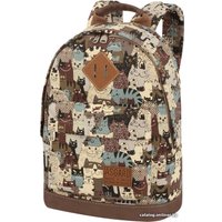 Городской рюкзак Asgard Р-5434 (коты/пэчворк/бежевый)