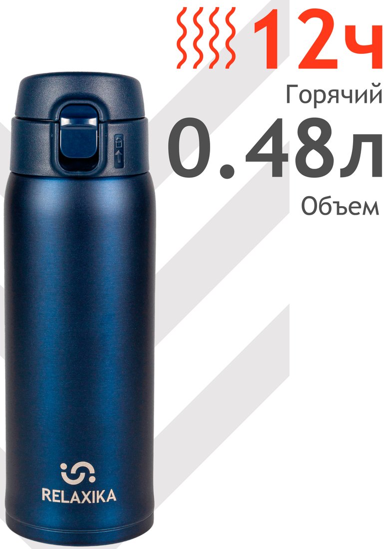 

Термокружка Relaxika 701 480мл (синий)