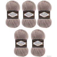 Пряжа для вязания Alize Superlana 207 (280 м, светло-коричневый, 5 мотков)