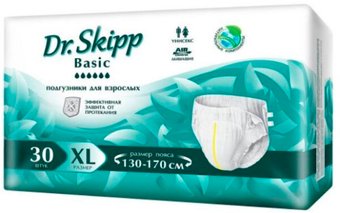 Подгузники для взрослых Dr.Skipp Basic XL (30 шт)
