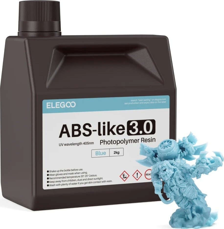 

Фотополимер Elegoo ABSlike V3.0 2кг (синий)