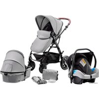 Универсальная коляска KinderKraft Moov (3 в 1, серый)