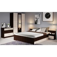 Комплект мебели для спальни Империал Алена 3 (венге/дуб молочный)