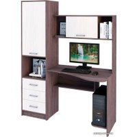 Стол Астрид-Мебель КС 18 ЦРК.КСТ.18 (анкор темный/анкор белый)