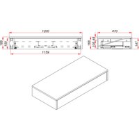  ЗОВ Тумба под умывальник Токио Премиум 2 120 TP2120WWPTOC (белый)