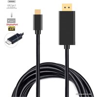 Кабель USBTOP USB Type-C – DisplayPort UltraHD 4K 1.8 м