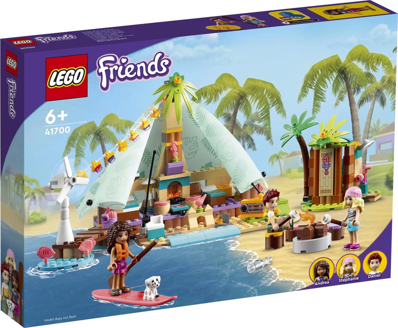 

Конструктор LEGO Friends 41700 Кэмпинг на пляже