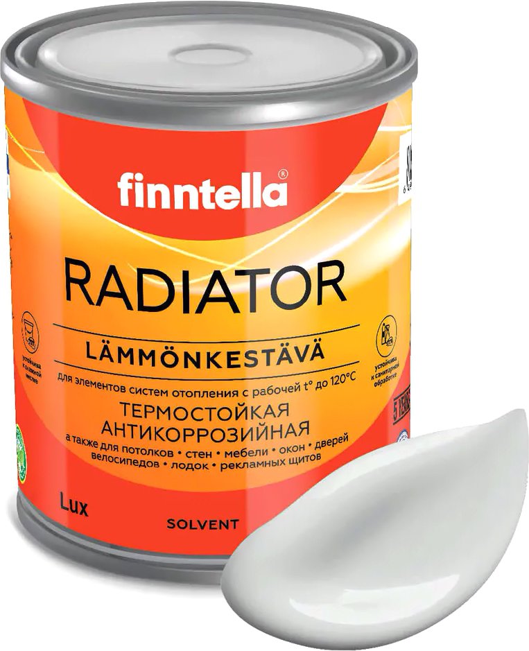 

Краска Finntella Radiator Delfiini F-19-1-1-FL049 0.9 л (светло-серый)