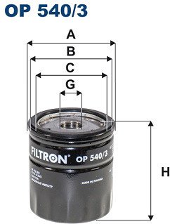 

Масляный фильтр Filtron OP 540/3