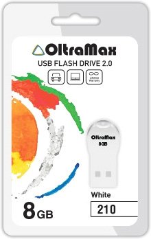 USB Flash OltraMax 210 8GB (белый) [OM-8GB-210-White]