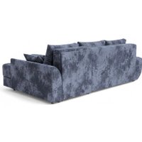 Угловой диван Sundays Home Нью-Йорк правый (велюр плюш серый)